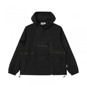 Чёрная водоотталкивающая куртка Made Extreme с эластичными затяжками