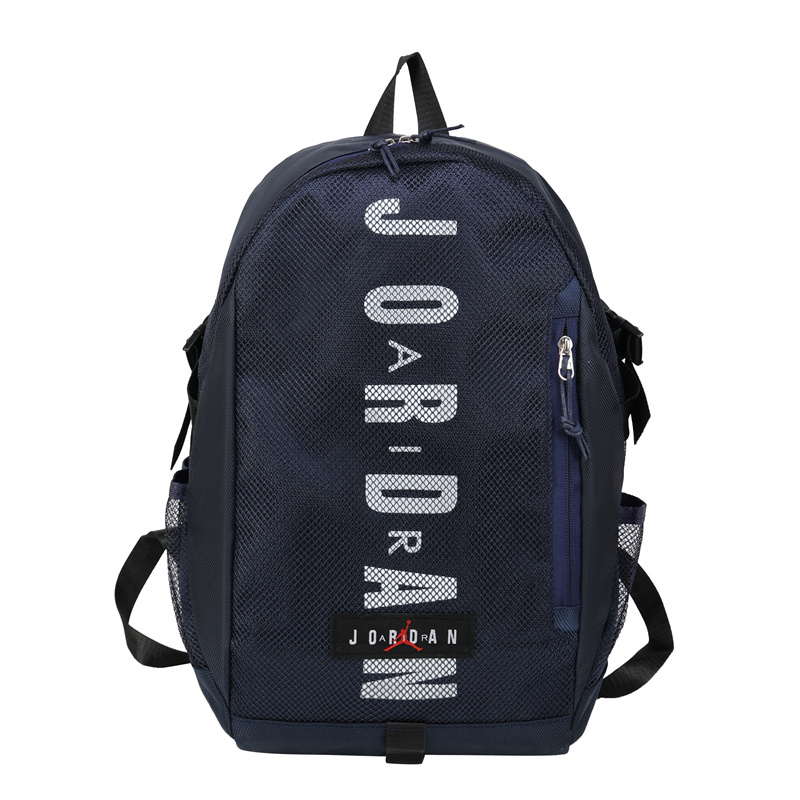 Фирменный тёмно-синий спортивный рюкзак с сеткой Jordan