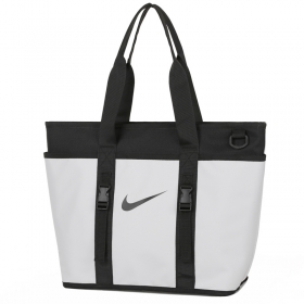 Многоцелевая Nike сумка в белом цвете с черными лямками