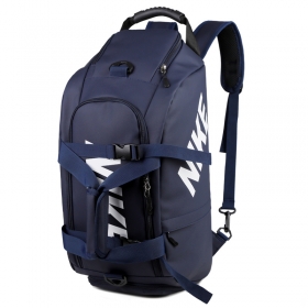 Однотонный NIKE рюкзак-сумка темно-синего цвета с логотипом