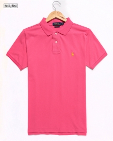 Эксклюзивная модель поло Ralph Lauren в ярко-розовом цвете