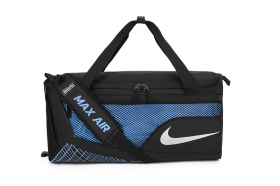 Черно-голубой расцветки спортивная сумка от бренда Nike Air Max