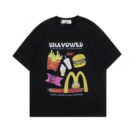 Хлопковая с удлинёнными рукавами футболка чёрная THE UNAVOWED