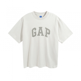 Футболка YEEZY Gap Balenciaga простая белая с логотипом