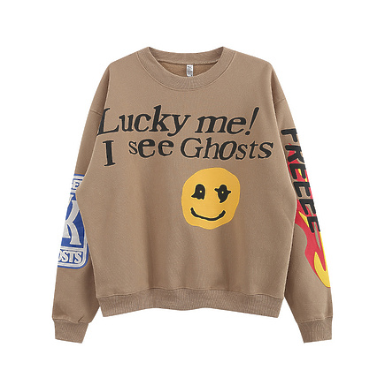 С надписью и принтом смайла спереди Kids See Ghost свитшот