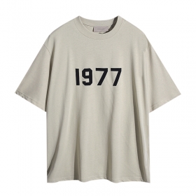 Essentials FOG стильная светло-бежевая футболка с надписью 1977