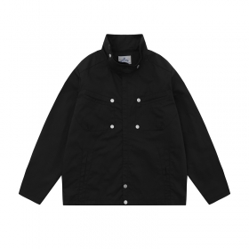 Универсальная TIDE EKU чёрная куртка с кнопками на рукавах