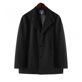 Classic пальто-пиджак прямого кроя на пуговицах черного цвета