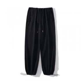Штаны чёрные с прорезанными карманами TXC Pants крой прямой