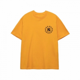 Свободного кроя футболка NY оранжевого-цвета с коротким рукавом