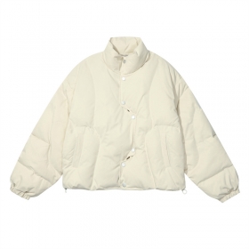 Белая утепленная куртка Unusual Original с регулировкой подола