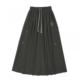 UNINHIBITEDNESS модная длинная юбка темно-серого цвета