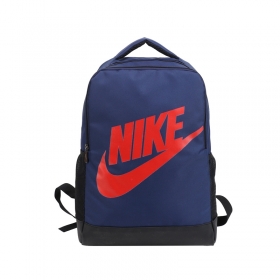 Базовый синий рюкзак с реверсивным замком и красным лого Nike