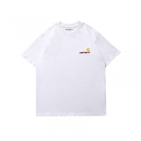 Белая футболка Carhartt с логотипом на груди