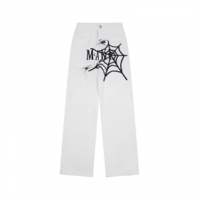Ken Vibe прочные джинсы в белом цвете с карманами и лого бренда