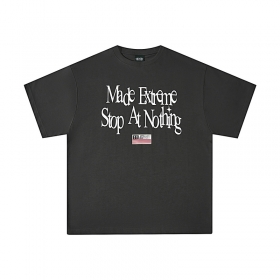 Тёмно-серая от бренда Made Extreme футболка прямого кроя с надписью