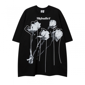 Anbullet футболка с опущенной плечевой линией в черном цвете