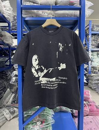 Футболка базовая Enfants Riches Deprimes черная с напечатанным принтом