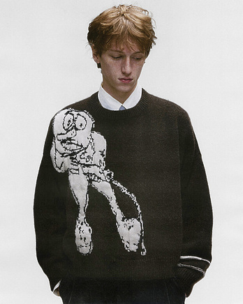 Enfants Riches Deprimes свитер коричневого цвета с принтом