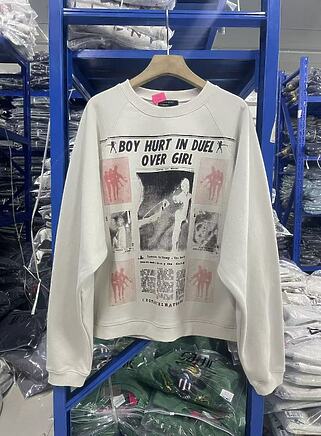 Свитшот Enfants Riches Deprimes в белом цвете с длинным рукавом