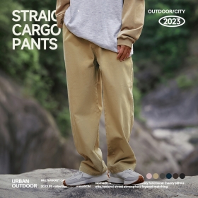 Базовые штаны INFLATION цвета хаки с петлями под ремень
