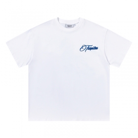Стильная белая футболка Trapstar с рисунком "Голубая лошадь"