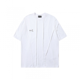Белая с наружными швами футболка Thug Club в стиле оверсайз