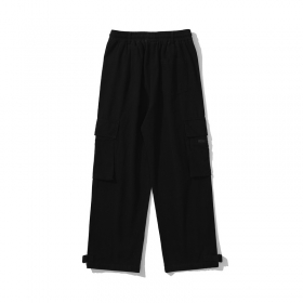 Штаны TXC Pants чёрного цвета прямые с регулировкой на ремешке снизу