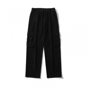 Брюки-карго прямого кроя чёрного цвета от бренда TXC Pants