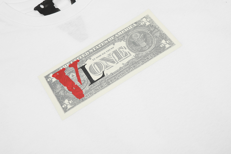 Стильная белая футболка из высококачественного хлопка с лого VLONE 