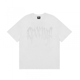Белого цвета Revenge футболка со сверкающим логотипом
