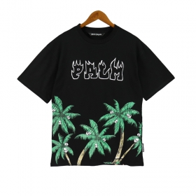 Черная футболка Palm Angels с рисунком "пальмы и черепа"