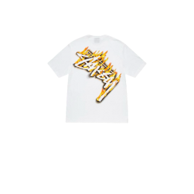 Stussy базовая с напечатанным принтом футболка в белом цвете