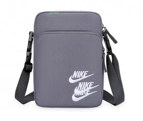 Универсальная серая сумка-барсетка с фирменным логотипом Nike