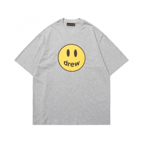 Классическая серая DREW HOUSE футболка с логотипом на груди