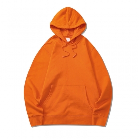 Оранжевого цвета Basic худи с большим карманом кенгуру