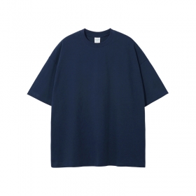 Тёмно-синяя лёгкая мягкая повседневная футболка ARTIEMASTER
