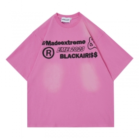 Розовая с потёртым эффектом от Made Extreme футболка