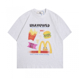 Светло-серая с широкими рукавами с лого THE UNAVOWED футболка