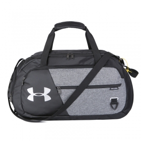 Чёрно-серая спортивная сумка с логотипом Storm из плотного текстиля  