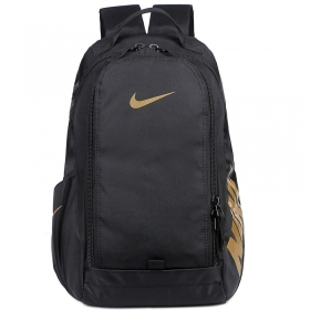 Универсальный рюкзак Nike чёрного цвета с лого коричневого цвета