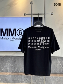 Черного цвета легкая футболка Maison Margiela с коротким рукавом