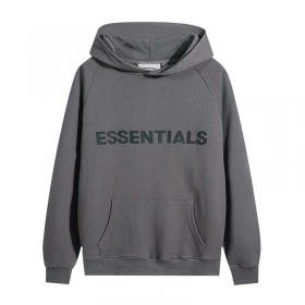 Essentials FOG худи серого цвета с буквенным логотипом