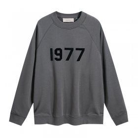 Essentials FOG "1977" серого цвета стильный свитшот
