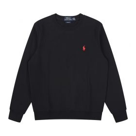 Легкий Polo Ralph Lauren свитшот черного цвета с красным лого