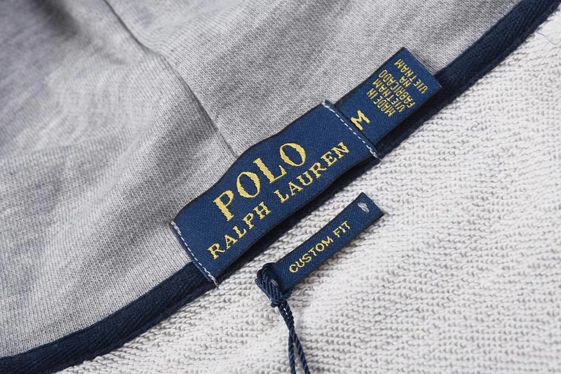Серое худи на молнии Polo Ralph Lauren запоминающаяся модель