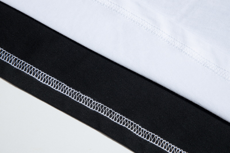 Чёрная двухсторонняя футболка KAPITAL с принтом на спине - кости