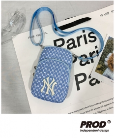 MLB голубого цвета сумка через плечо с логотипом бренда