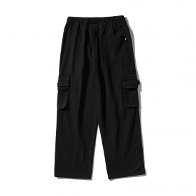 Штаны TXC Pants черные с накладными карманами сбоку на уровне коленей