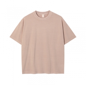 Бледно-розовая плотная футболка ARTIEMASTER с потёртостями